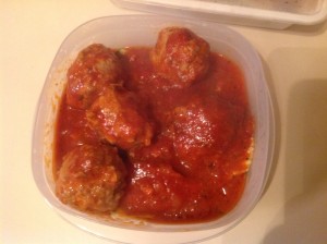 Meatballs in Marinara