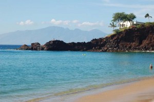Black Rock is at the north end of Ka’anapali Beach, and is a great place to cliff-jump into the ocean, and snorkel.